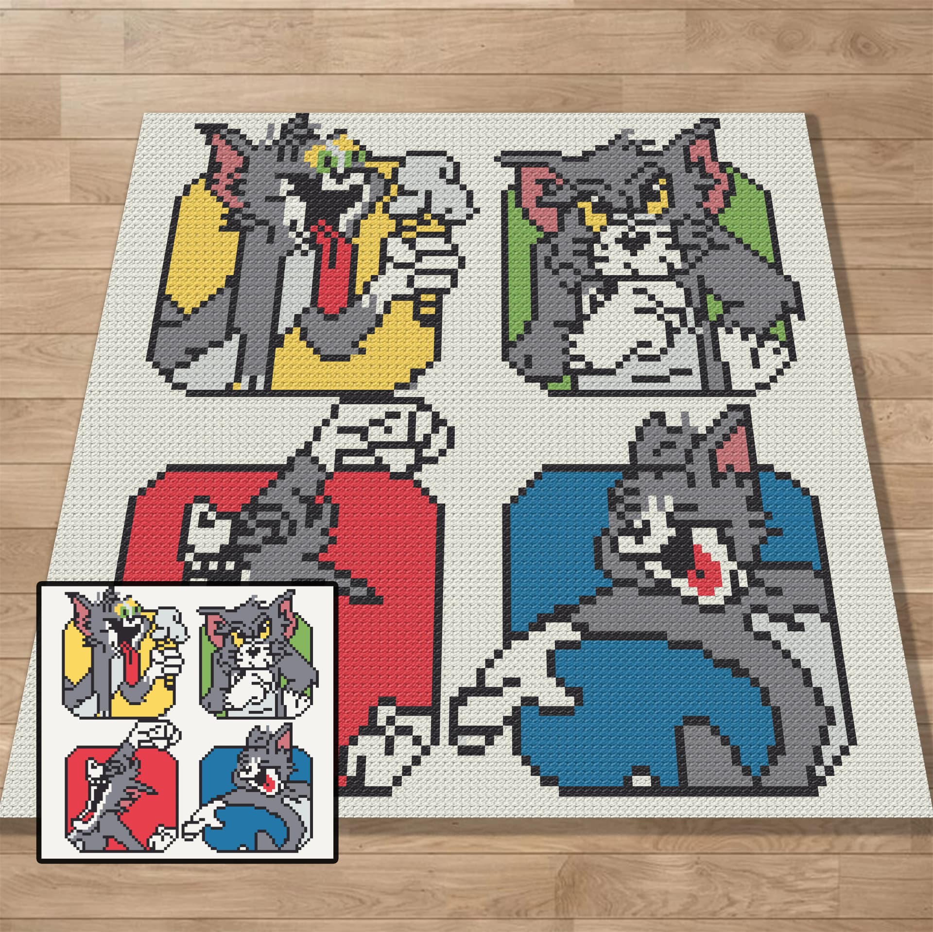 Graph, Pattern, C2C and Tapestry Crochet, Crochet, Blanket, Afghan, PDF, instant download, Kids blanket, Gifts, c2cCA36