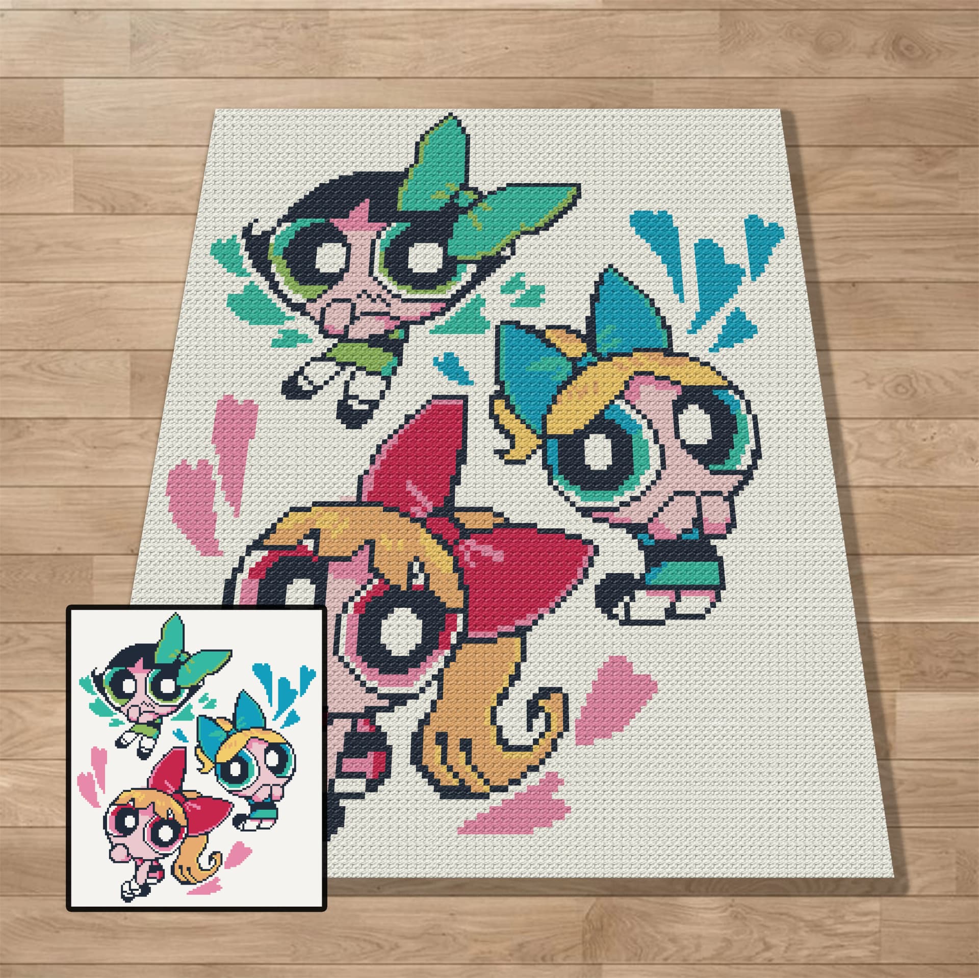 Graph, Pattern, C2C and Tapestry Crochet, Crochet, Blanket, Afghan, PDF, instant download, Kids blanket, Gifts, c2cCA38