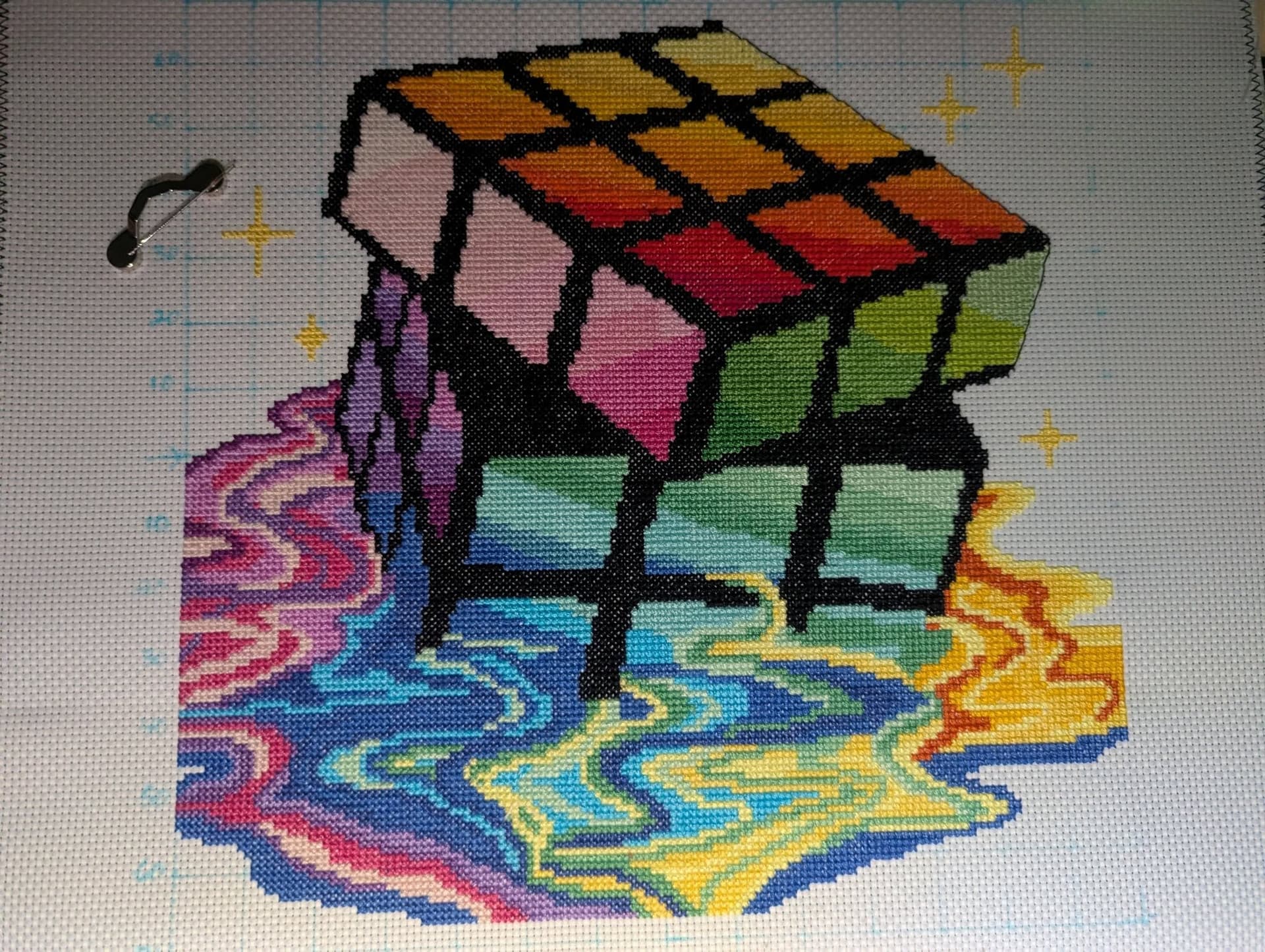 Game, Pixel colors, cross stitch pattern, Geometric design, modern cross stitch, PDF, instant download, GAME01