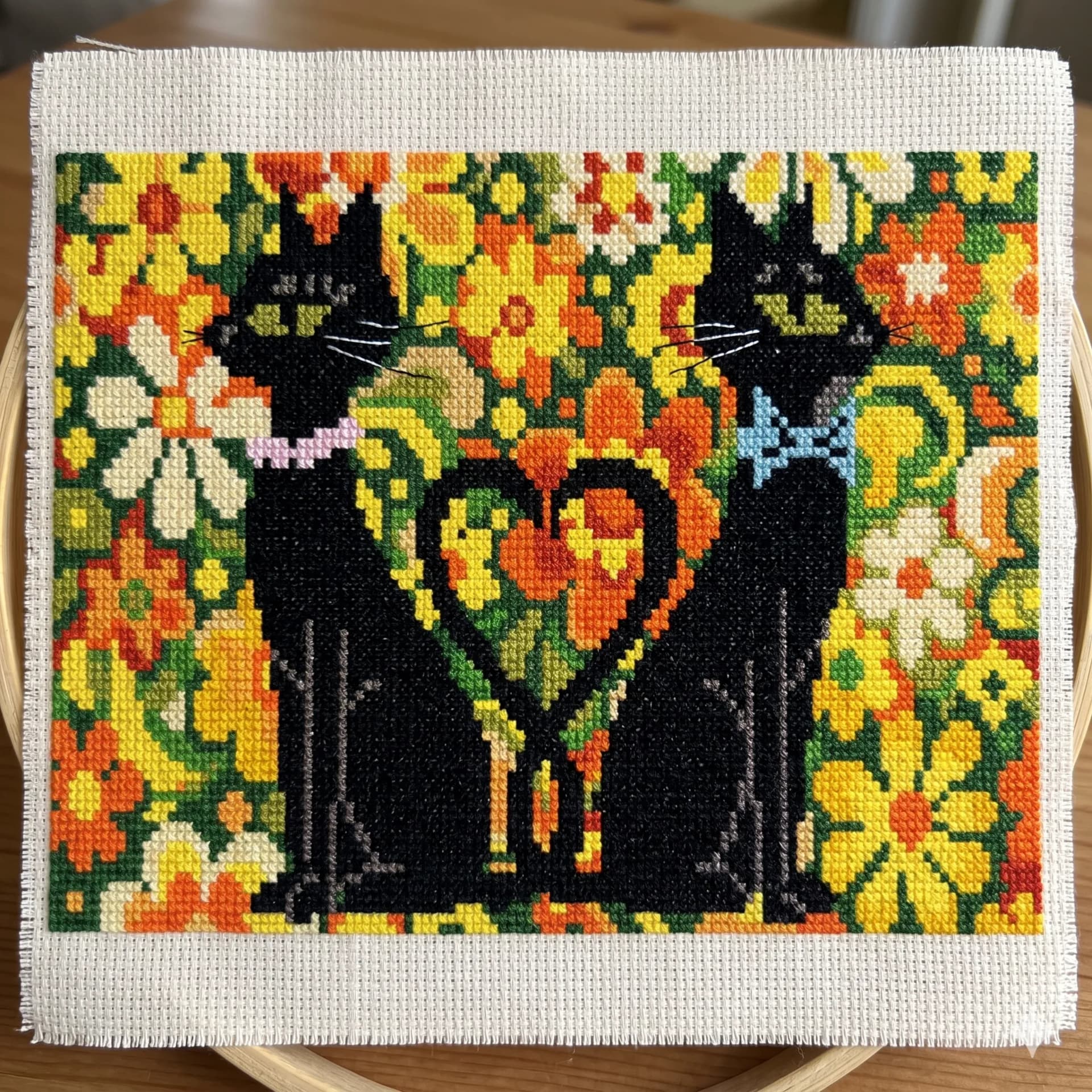 FREE, Mid-centery CAT, cross stitch pattern, modern cross stitch, PDF, instant download, FREE-CAT64-1