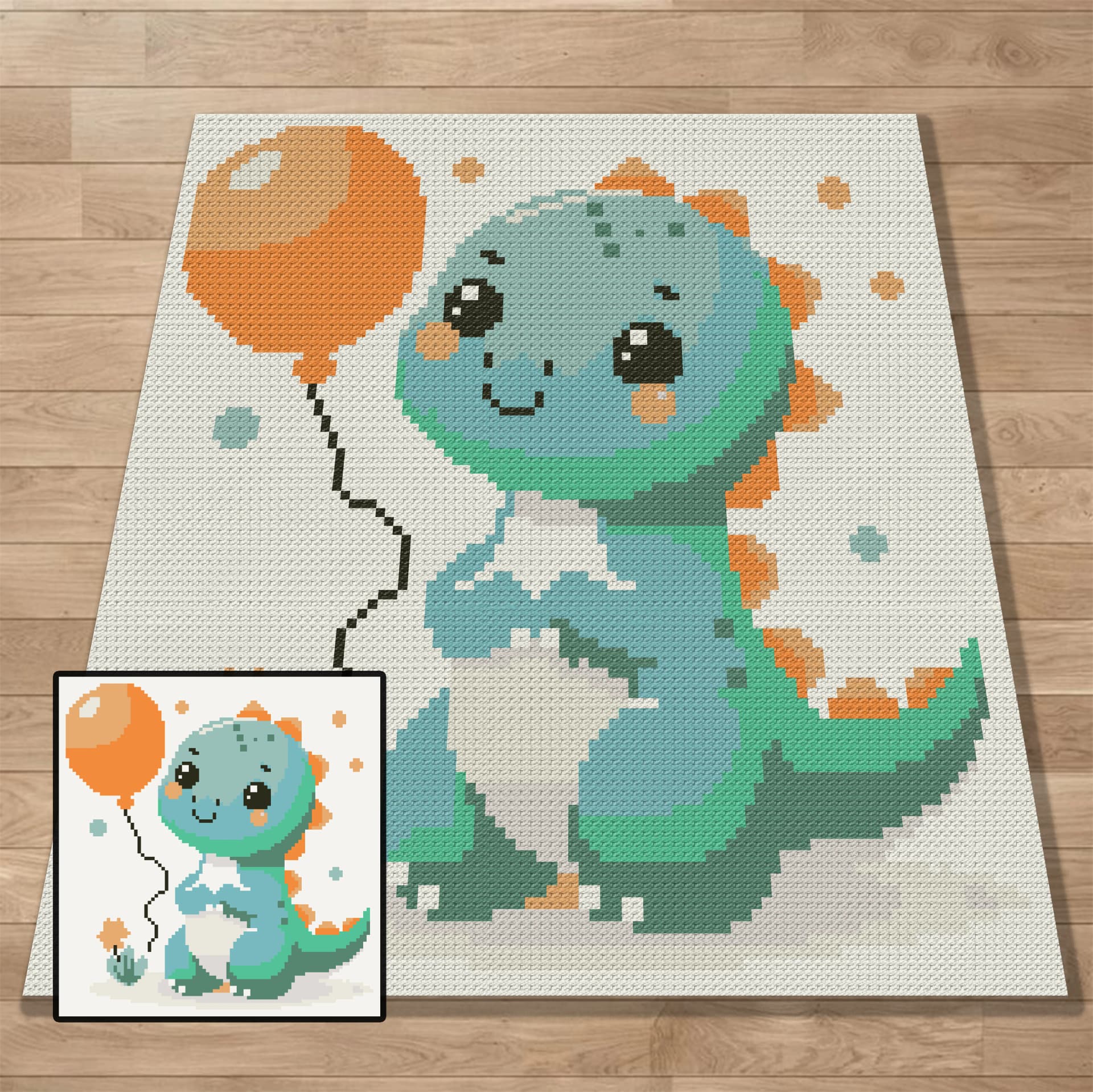 Graph, Pattern, C2C and Tapestry Crochet, Crochet, Blanket, Afghan, PDF, instant download, Kids blanket, Gifts, c2cANM28