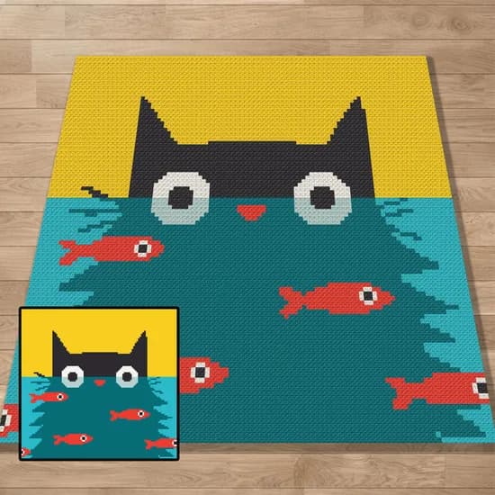 Graph, Pattern, C2C and Tapestry Crochet, Crochet, Blanket, Afghan, PDF, instant download, Kids blanket, Gifts, c2cCAT28