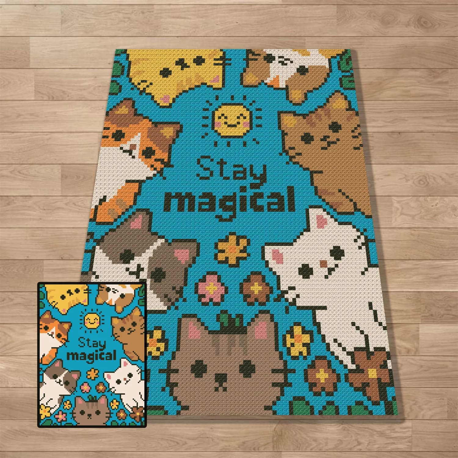 Graph, Pattern, C2C and Tapestry Crochet, Crochet, Blanket, Afghan, PDF, instant download, Kids blanket, Gifts, c2cPRV40