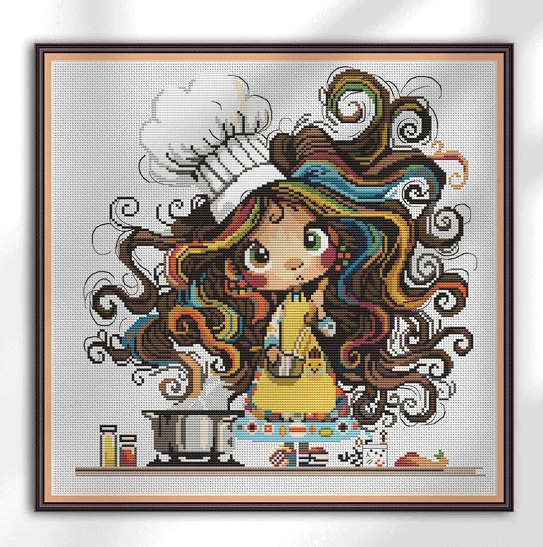 Cooking Lovers, Cross Stitch Pattern, Quirky collection, Jobs-Hobbies-Sports, Holidays, PDF, instant download, Quirky07